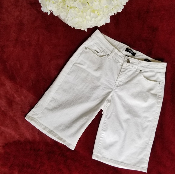 Nine West Pants - NINE WEST White Gramercy Bermuda Shorts